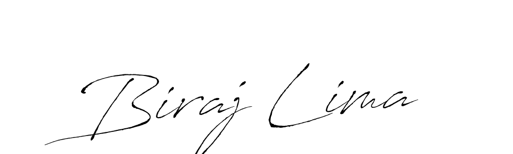 Make a beautiful signature design for name Biraj Lima. With this signature (Antro_Vectra) style, you can create a handwritten signature for free. Biraj Lima signature style 6 images and pictures png