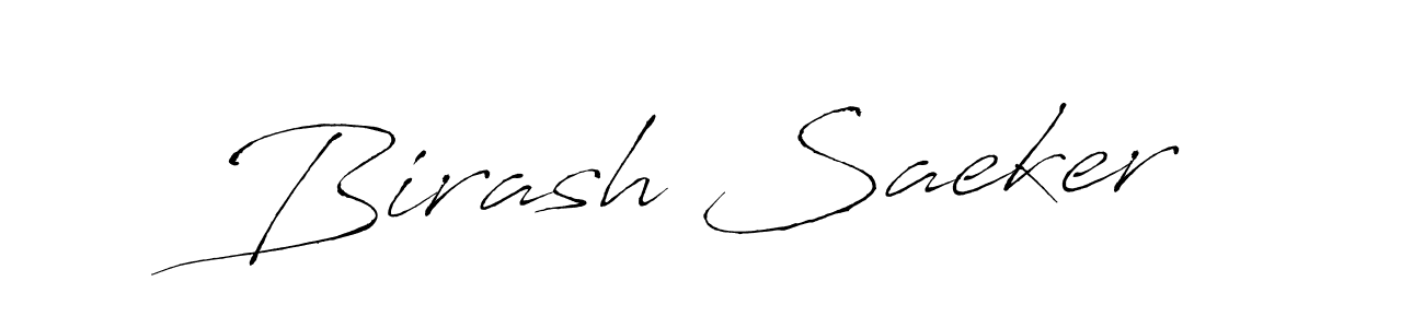 Antro_Vectra is a professional signature style that is perfect for those who want to add a touch of class to their signature. It is also a great choice for those who want to make their signature more unique. Get Birash Saeker name to fancy signature for free. Birash Saeker signature style 6 images and pictures png