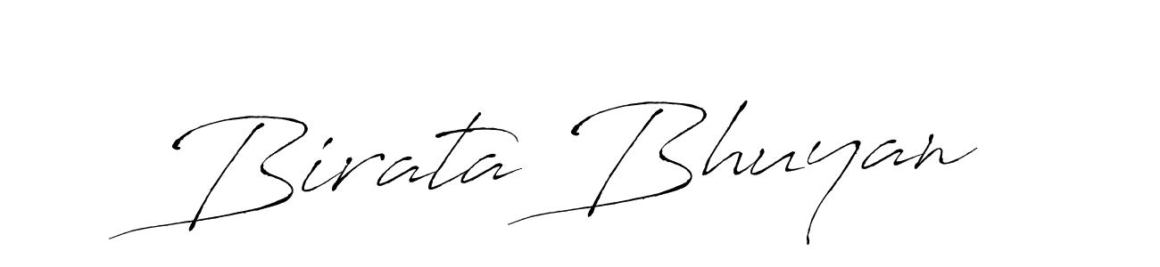 Make a beautiful signature design for name Birata Bhuyan. With this signature (Antro_Vectra) style, you can create a handwritten signature for free. Birata Bhuyan signature style 6 images and pictures png