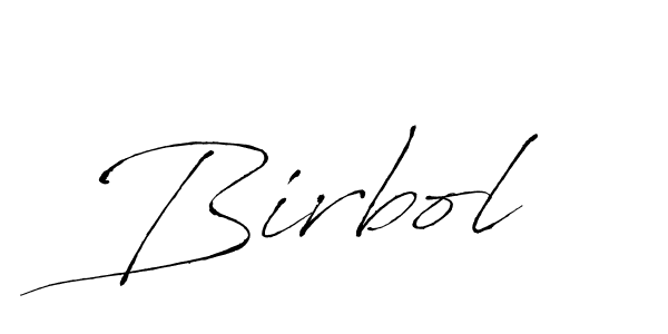 Design your own signature with our free online signature maker. With this signature software, you can create a handwritten (Antro_Vectra) signature for name Birbol. Birbol signature style 6 images and pictures png