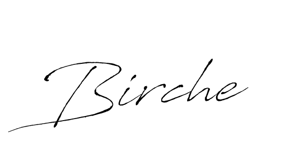 Use a signature maker to create a handwritten signature online. With this signature software, you can design (Antro_Vectra) your own signature for name Birche. Birche signature style 6 images and pictures png