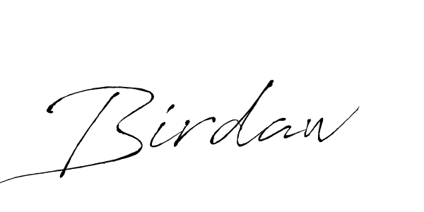 Make a beautiful signature design for name Birdaw. With this signature (Antro_Vectra) style, you can create a handwritten signature for free. Birdaw signature style 6 images and pictures png