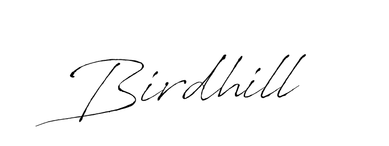 if you are searching for the best signature style for your name Birdhill. so please give up your signature search. here we have designed multiple signature styles  using Antro_Vectra. Birdhill signature style 6 images and pictures png