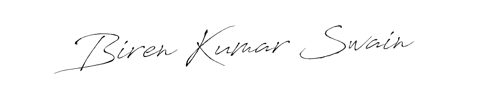 The best way (Antro_Vectra) to make a short signature is to pick only two or three words in your name. The name Biren Kumar Swain include a total of six letters. For converting this name. Biren Kumar Swain signature style 6 images and pictures png