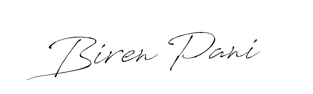 Antro_Vectra is a professional signature style that is perfect for those who want to add a touch of class to their signature. It is also a great choice for those who want to make their signature more unique. Get Biren Pani name to fancy signature for free. Biren Pani signature style 6 images and pictures png