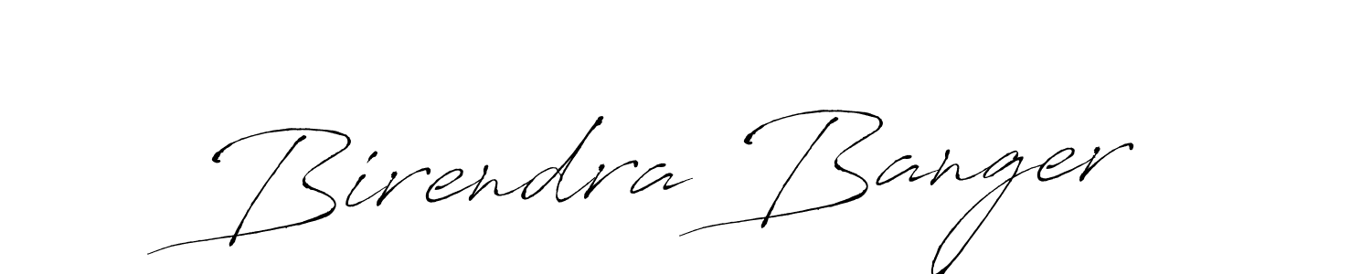 Design your own signature with our free online signature maker. With this signature software, you can create a handwritten (Antro_Vectra) signature for name Birendra Banger. Birendra Banger signature style 6 images and pictures png