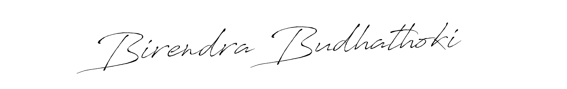 Antro_Vectra is a professional signature style that is perfect for those who want to add a touch of class to their signature. It is also a great choice for those who want to make their signature more unique. Get Birendra Budhathoki name to fancy signature for free. Birendra Budhathoki signature style 6 images and pictures png