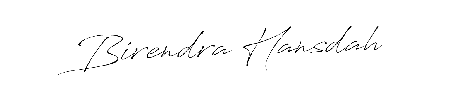 How to make Birendra Hansdah name signature. Use Antro_Vectra style for creating short signs online. This is the latest handwritten sign. Birendra Hansdah signature style 6 images and pictures png