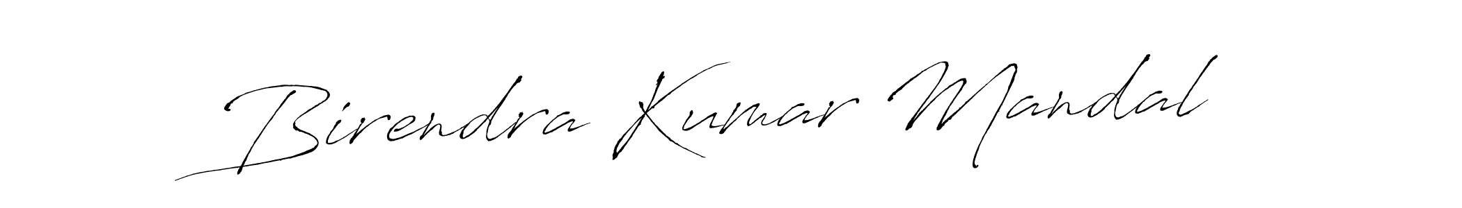 Make a beautiful signature design for name Birendra Kumar Mandal. With this signature (Antro_Vectra) style, you can create a handwritten signature for free. Birendra Kumar Mandal signature style 6 images and pictures png