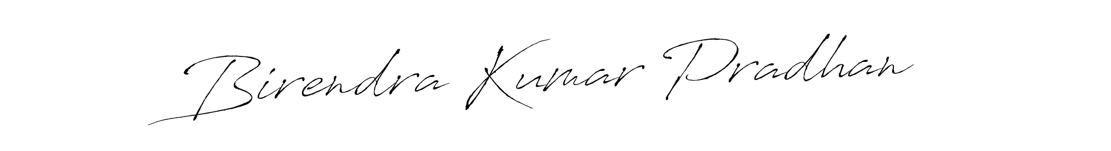 How to make Birendra Kumar Pradhan name signature. Use Antro_Vectra style for creating short signs online. This is the latest handwritten sign. Birendra Kumar Pradhan signature style 6 images and pictures png