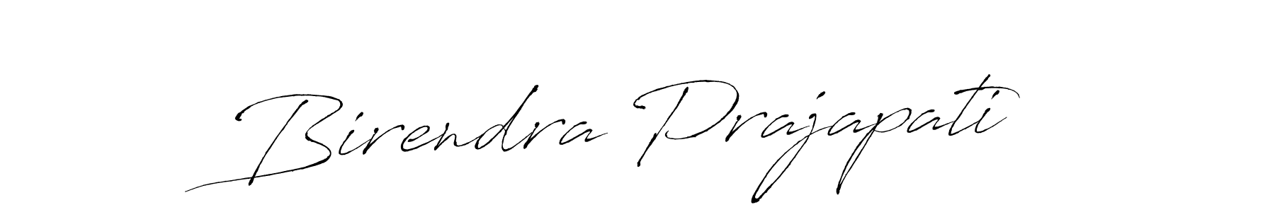 How to make Birendra Prajapati name signature. Use Antro_Vectra style for creating short signs online. This is the latest handwritten sign. Birendra Prajapati signature style 6 images and pictures png