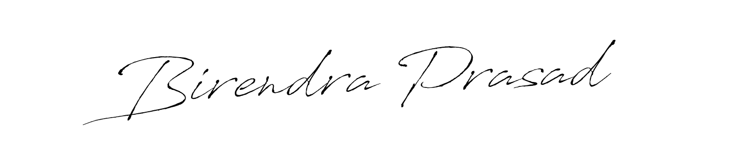 How to make Birendra Prasad name signature. Use Antro_Vectra style for creating short signs online. This is the latest handwritten sign. Birendra Prasad signature style 6 images and pictures png