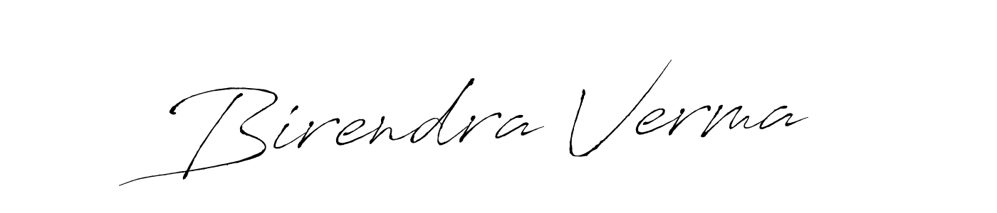 Birendra Verma stylish signature style. Best Handwritten Sign (Antro_Vectra) for my name. Handwritten Signature Collection Ideas for my name Birendra Verma. Birendra Verma signature style 6 images and pictures png