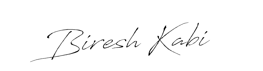 Design your own signature with our free online signature maker. With this signature software, you can create a handwritten (Antro_Vectra) signature for name Biresh Kabi. Biresh Kabi signature style 6 images and pictures png