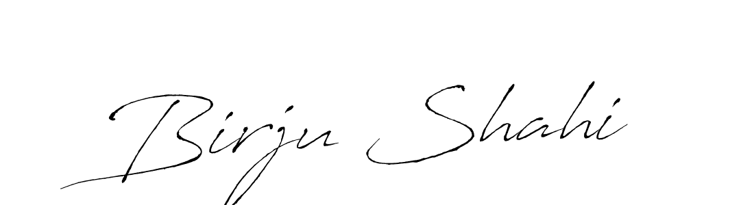 Create a beautiful signature design for name Birju Shahi. With this signature (Antro_Vectra) fonts, you can make a handwritten signature for free. Birju Shahi signature style 6 images and pictures png