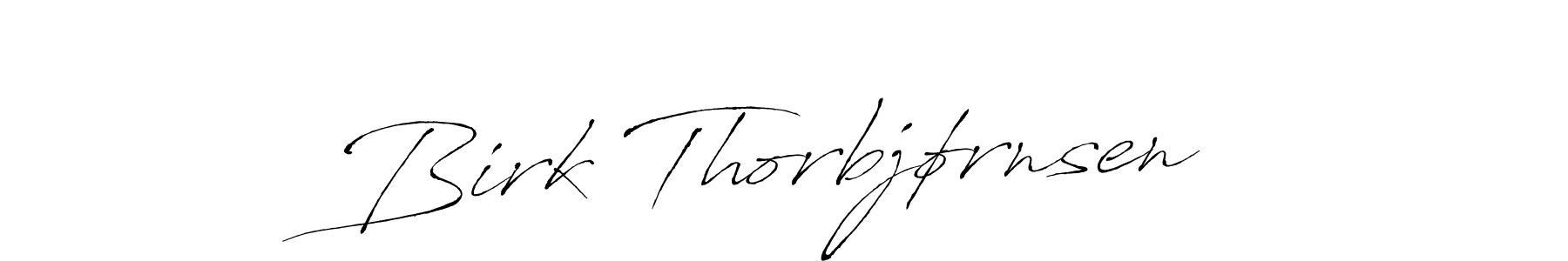Make a beautiful signature design for name Birk Thorbjørnsen. With this signature (Antro_Vectra) style, you can create a handwritten signature for free. Birk Thorbjørnsen signature style 6 images and pictures png