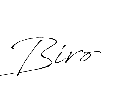 How to make Biro signature? Antro_Vectra is a professional autograph style. Create handwritten signature for Biro name. Biro signature style 6 images and pictures png