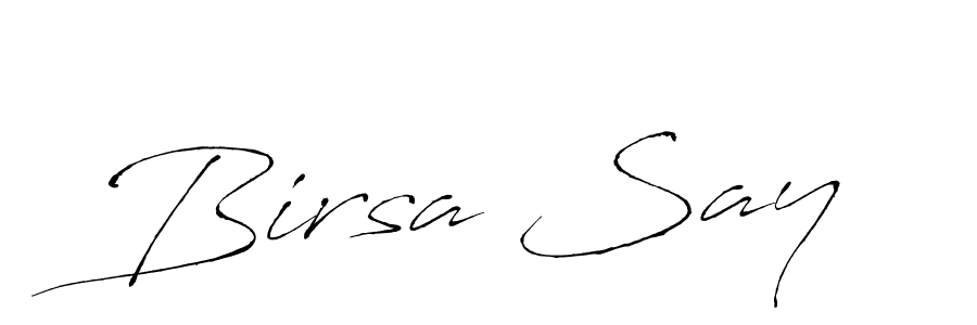 Design your own signature with our free online signature maker. With this signature software, you can create a handwritten (Antro_Vectra) signature for name Birsa Say. Birsa Say signature style 6 images and pictures png