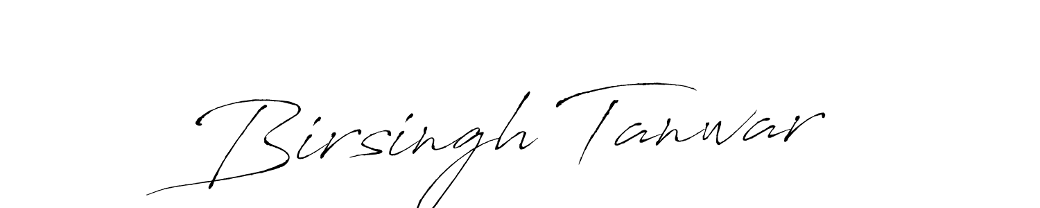 Antro_Vectra is a professional signature style that is perfect for those who want to add a touch of class to their signature. It is also a great choice for those who want to make their signature more unique. Get Birsingh Tanwar name to fancy signature for free. Birsingh Tanwar signature style 6 images and pictures png