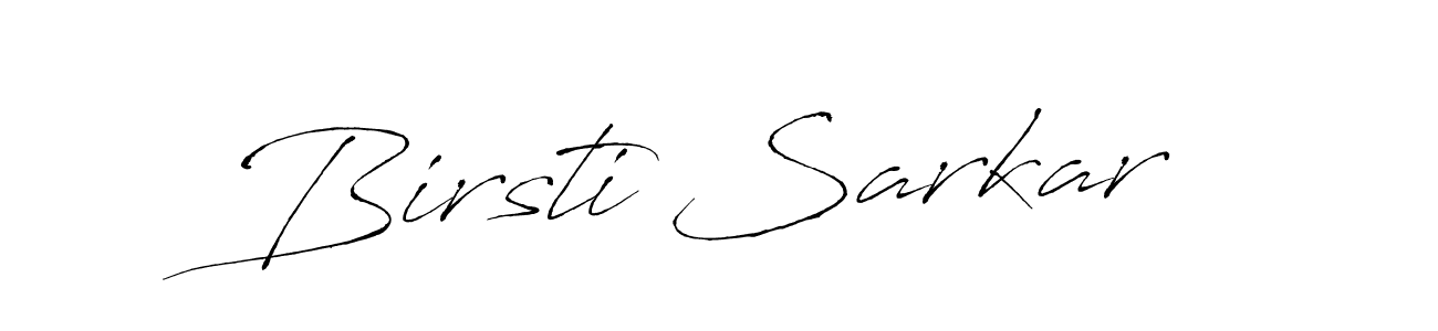 It looks lik you need a new signature style for name Birsti Sarkar. Design unique handwritten (Antro_Vectra) signature with our free signature maker in just a few clicks. Birsti Sarkar signature style 6 images and pictures png