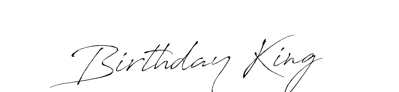 Also we have Birthday King name is the best signature style. Create professional handwritten signature collection using Antro_Vectra autograph style. Birthday King signature style 6 images and pictures png