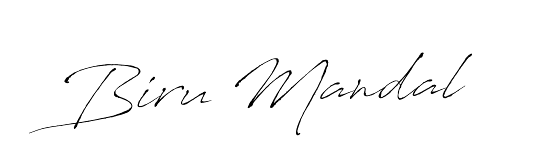 How to make Biru Mandal name signature. Use Antro_Vectra style for creating short signs online. This is the latest handwritten sign. Biru Mandal signature style 6 images and pictures png