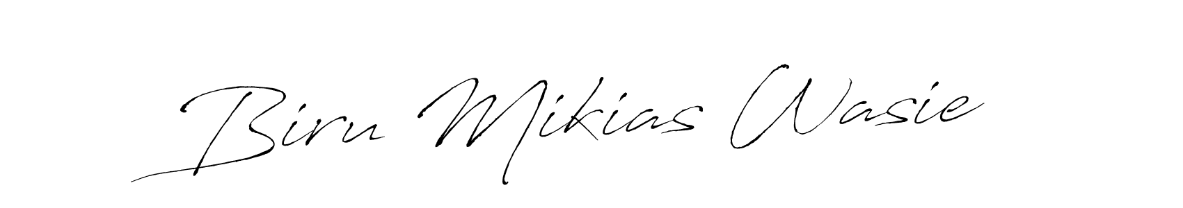 Design your own signature with our free online signature maker. With this signature software, you can create a handwritten (Antro_Vectra) signature for name Biru Mikias Wasie. Biru Mikias Wasie signature style 6 images and pictures png