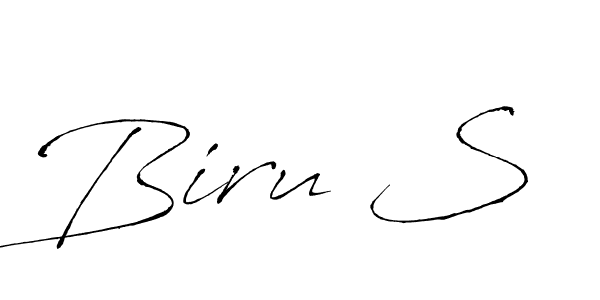 How to make Biru S signature? Antro_Vectra is a professional autograph style. Create handwritten signature for Biru S name. Biru S signature style 6 images and pictures png