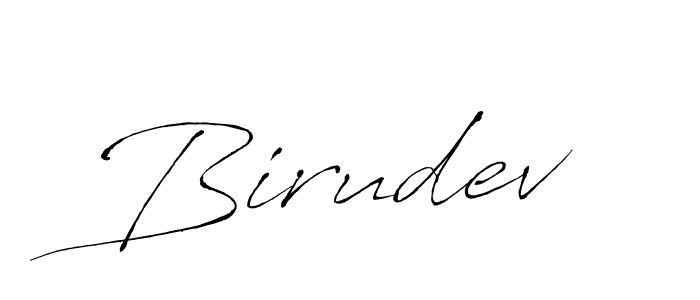 Birudev stylish signature style. Best Handwritten Sign (Antro_Vectra) for my name. Handwritten Signature Collection Ideas for my name Birudev. Birudev signature style 6 images and pictures png