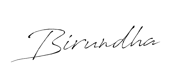 Birundha stylish signature style. Best Handwritten Sign (Antro_Vectra) for my name. Handwritten Signature Collection Ideas for my name Birundha. Birundha signature style 6 images and pictures png