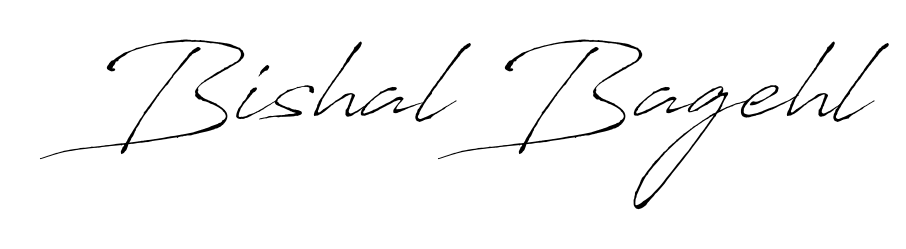 A classic penmanship look for Bishal Bagehl. The Antro_Vectra font brings timeless elegance and confidence to every signed document. Bishal Bagehl signature style 6 images and pictures png