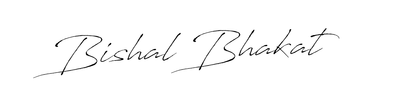 Make a beautiful signature design for name Bishal Bhakat. With this signature (Antro_Vectra) style, you can create a handwritten signature for free. Bishal Bhakat signature style 6 images and pictures png