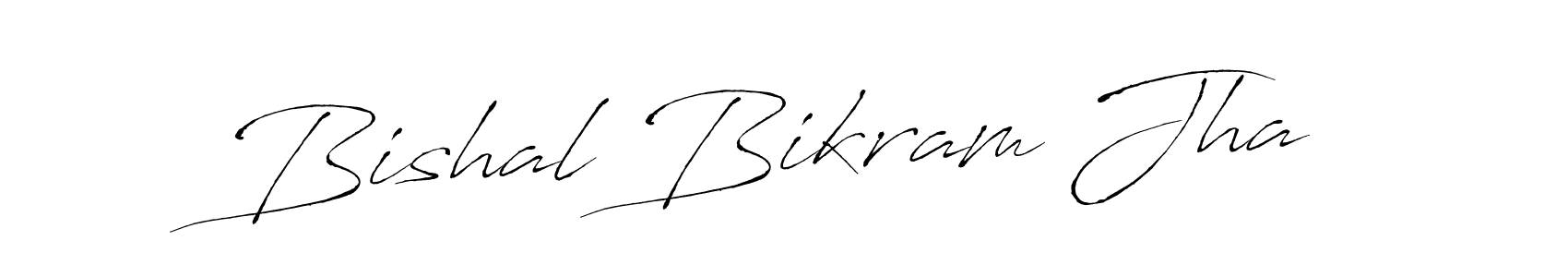 Antro_Vectra is a professional signature style that is perfect for those who want to add a touch of class to their signature. It is also a great choice for those who want to make their signature more unique. Get Bishal Bikram Jha name to fancy signature for free. Bishal Bikram Jha signature style 6 images and pictures png