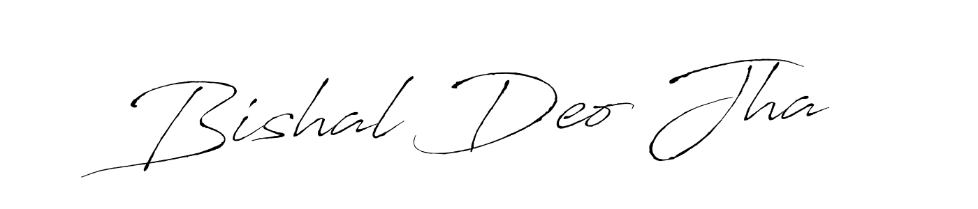 Make a beautiful signature design for name Bishal Deo Jha. With this signature (Antro_Vectra) style, you can create a handwritten signature for free. Bishal Deo Jha signature style 6 images and pictures png