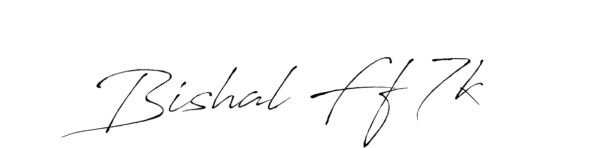 Use a signature maker to create a handwritten signature online. With this signature software, you can design (Antro_Vectra) your own signature for name Bishal Ff 7k. Bishal Ff 7k signature style 6 images and pictures png