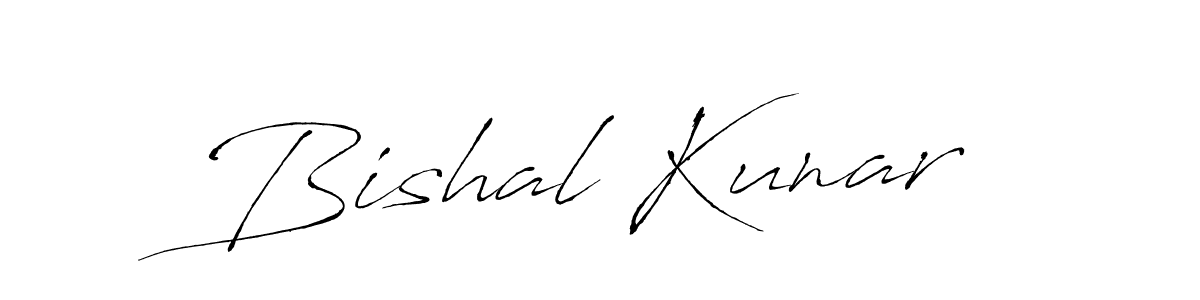 Bishal Kunar stylish signature style. Best Handwritten Sign (Antro_Vectra) for my name. Handwritten Signature Collection Ideas for my name Bishal Kunar. Bishal Kunar signature style 6 images and pictures png
