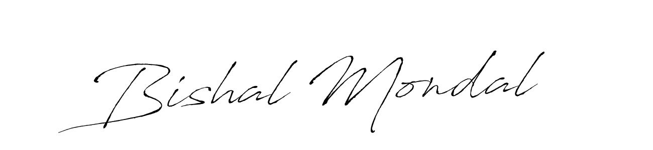 Design your own signature with our free online signature maker. With this signature software, you can create a handwritten (Antro_Vectra) signature for name Bishal Mondal. Bishal Mondal signature style 6 images and pictures png