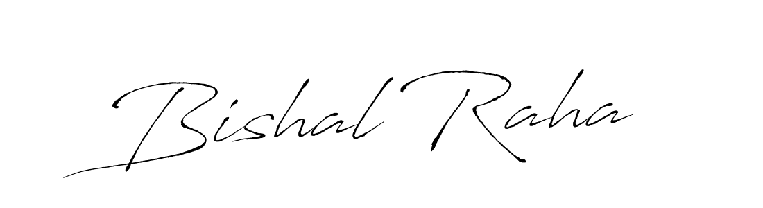 Make a beautiful signature design for name Bishal Raha. With this signature (Antro_Vectra) style, you can create a handwritten signature for free. Bishal Raha signature style 6 images and pictures png