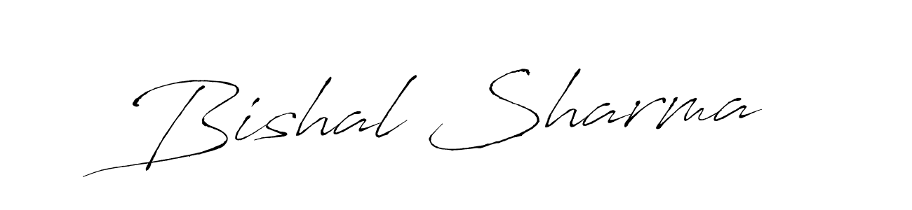 Use a signature maker to create a handwritten signature online. With this signature software, you can design (Antro_Vectra) your own signature for name Bishal Sharma. Bishal Sharma signature style 6 images and pictures png