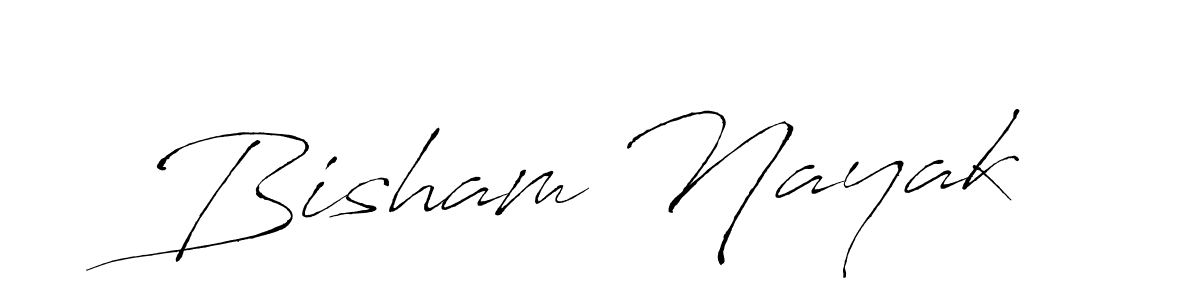 The best way (Antro_Vectra) to make a short signature is to pick only two or three words in your name. The name Bisham Nayak include a total of six letters. For converting this name. Bisham Nayak signature style 6 images and pictures png
