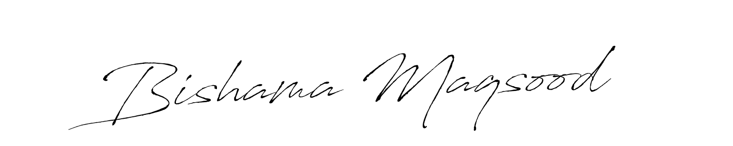 Make a beautiful signature design for name Bishama Maqsood. Use this online signature maker to create a handwritten signature for free. Bishama Maqsood signature style 6 images and pictures png