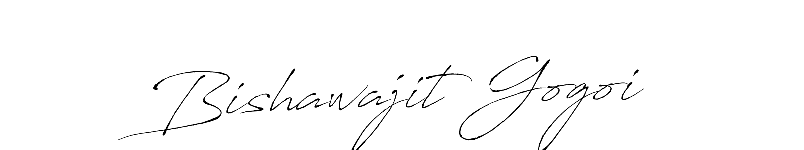 Design your own signature with our free online signature maker. With this signature software, you can create a handwritten (Antro_Vectra) signature for name Bishawajit Gogoi. Bishawajit Gogoi signature style 6 images and pictures png