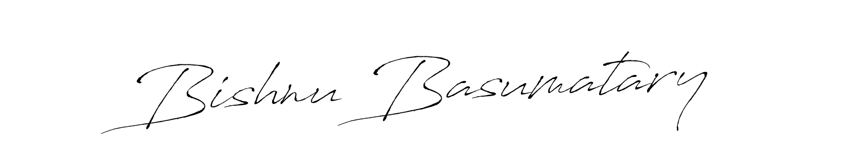 Make a beautiful signature design for name Bishnu Basumatary. With this signature (Antro_Vectra) style, you can create a handwritten signature for free. Bishnu Basumatary signature style 6 images and pictures png
