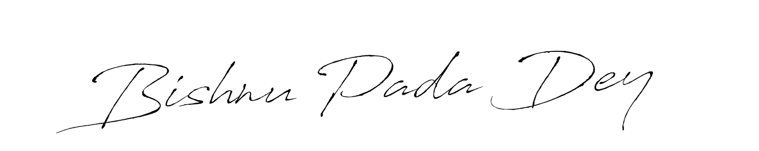 Use a signature maker to create a handwritten signature online. With this signature software, you can design (Antro_Vectra) your own signature for name Bishnu Pada Dey. Bishnu Pada Dey signature style 6 images and pictures png