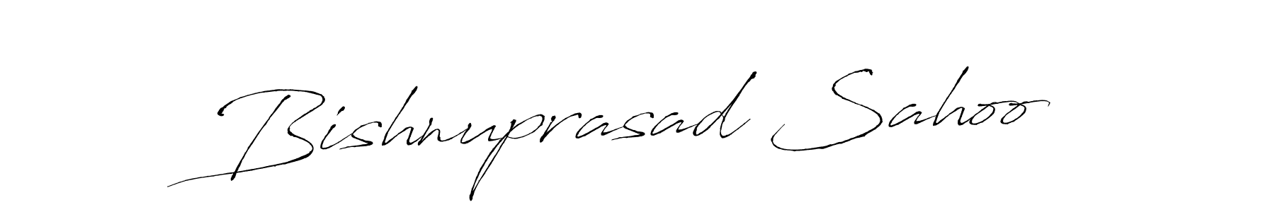 Create a beautiful signature design for name Bishnuprasad Sahoo. With this signature (Antro_Vectra) fonts, you can make a handwritten signature for free. Bishnuprasad Sahoo signature style 6 images and pictures png