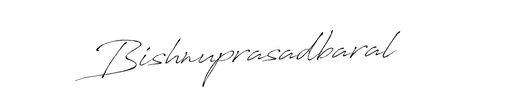 Create a beautiful signature design for name Bishnuprasadbaral. With this signature (Antro_Vectra) fonts, you can make a handwritten signature for free. Bishnuprasadbaral signature style 6 images and pictures png