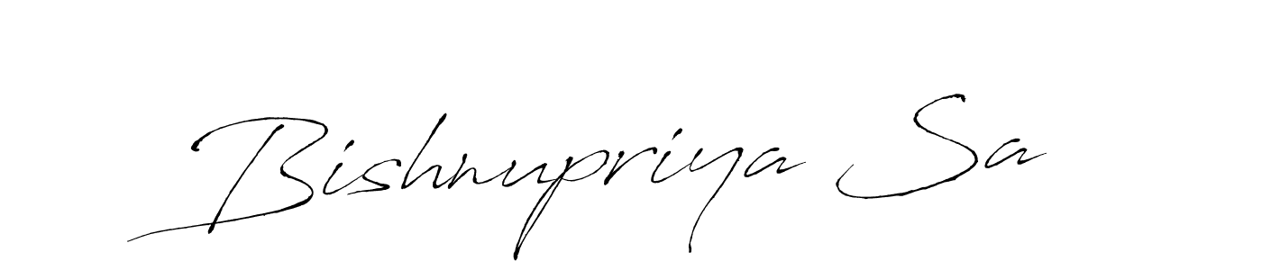 How to make Bishnupriya Sa signature? Antro_Vectra is a professional autograph style. Create handwritten signature for Bishnupriya Sa name. Bishnupriya Sa signature style 6 images and pictures png