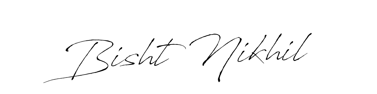You should practise on your own different ways (Antro_Vectra) to write your name (Bisht Nikhil) in signature. don't let someone else do it for you. Bisht Nikhil signature style 6 images and pictures png