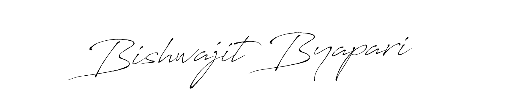 Design your own signature with our free online signature maker. With this signature software, you can create a handwritten (Antro_Vectra) signature for name Bishwajit Byapari. Bishwajit Byapari signature style 6 images and pictures png