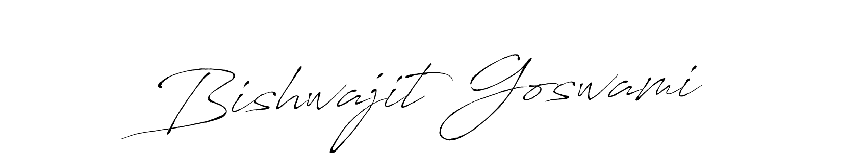 Design your own signature with our free online signature maker. With this signature software, you can create a handwritten (Antro_Vectra) signature for name Bishwajit Goswami. Bishwajit Goswami signature style 6 images and pictures png